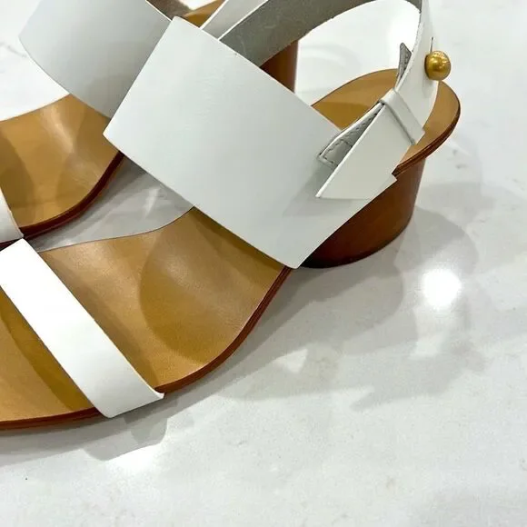 Rag & Bone City Heel Sandal In Bright White Size 7 NEW! - Picture 5 of 10